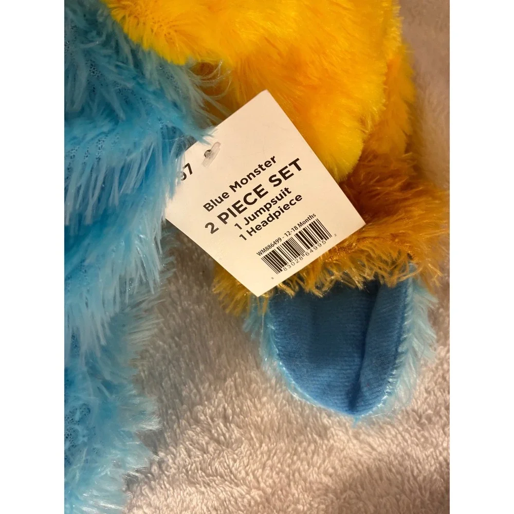 Noah's Ark Collection Blue Monster Infant Costume 12-18 Months 2-Piece Set NWT
